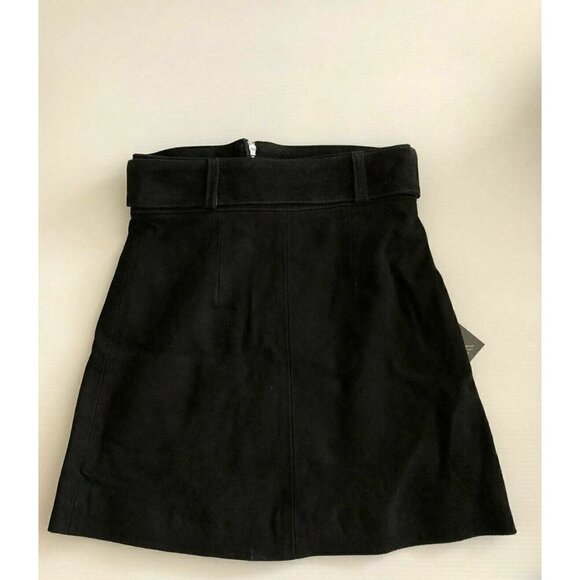 Nasty gal Black Leather  High Waisted Mini Skirt - Picture 5 of 9